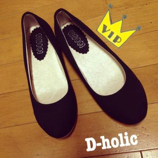 ディーホリック(dholic)のDholicインソール♡フラットBLK(ハイヒール/パンプス)