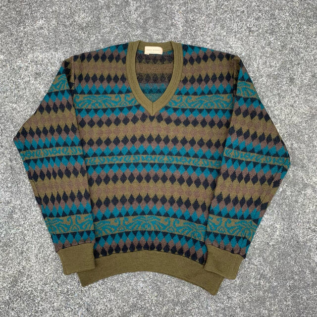 vintage mizuno ノルディック柄 ニットセーター 90's