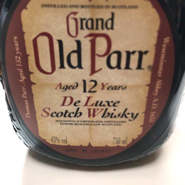 グランドオールドパー12年　スコッチウイスキー 食品/飲料/酒の酒(ウイスキー)の商品写真