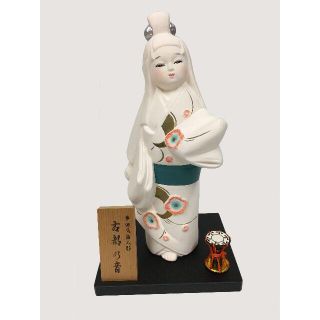 【中古品】置物／博多人形　右都の音(置物)