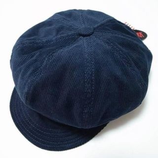 ニューヨークハット(NEW YORK HAT)のニューヨークハットCorduroy Spitfireコーデュロイ紺 L新品(キャスケット)