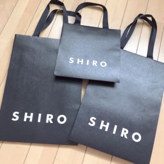 シロ(shiro)の♡SHIRO 紙袋3枚セット♡(ショップ袋)