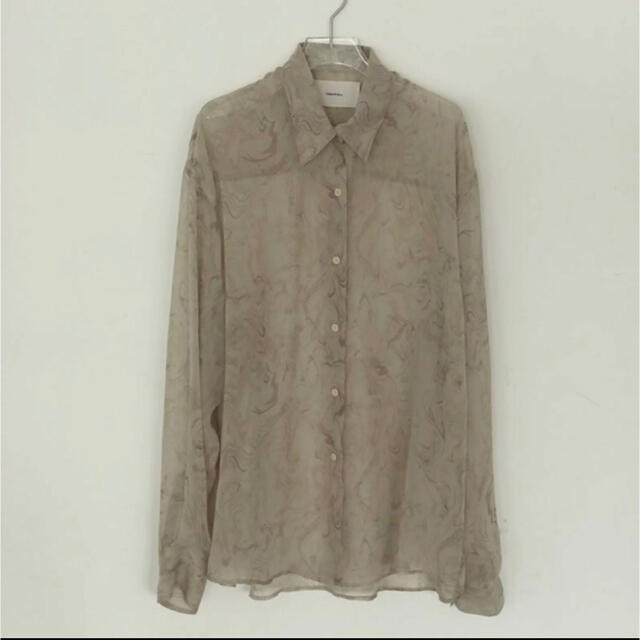 TODAYFUL(トゥデイフル)のTODAYFUL Marble Sheer Shirts マーブルシアーシャツ レディースのトップス(シャツ/ブラウス(長袖/七分))の商品写真