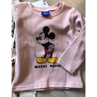 ディズニー(Disney)の♡ディズニー♡新作ミッキー♡ワッフル生地ロンT♡新品♡込み(Ｔシャツ)