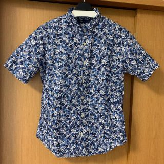 シップス(SHIPS)の［SHIPS］花柄シャツ（半袖）ブルー(シャツ)