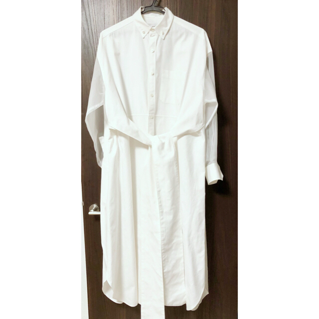 HYKE(ハイク)の【リリー様専用】20SS HYKE OXFORD SHIRT DRESS 白  レディースのワンピース(ロングワンピース/マキシワンピース)の商品写真