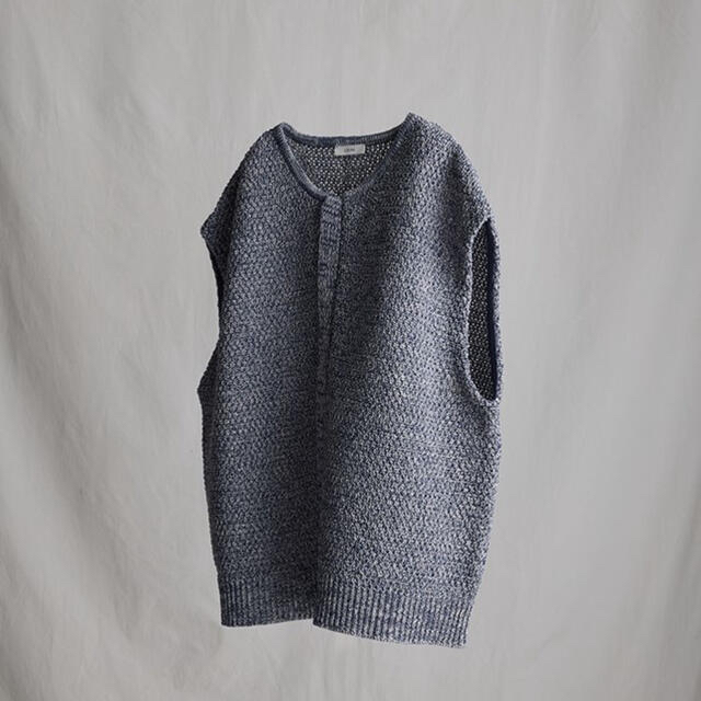 steven alan(スティーブンアラン)の【期間限定セール】LIDNM GIMA ZIP KNIT VEST メンズのトップス(ベスト)の商品写真