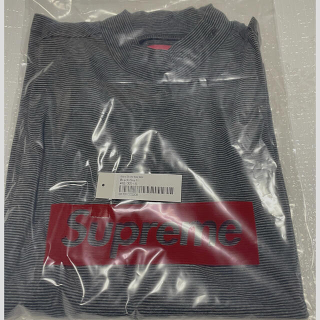 Supreme MicroStripeMockNeck Black Small