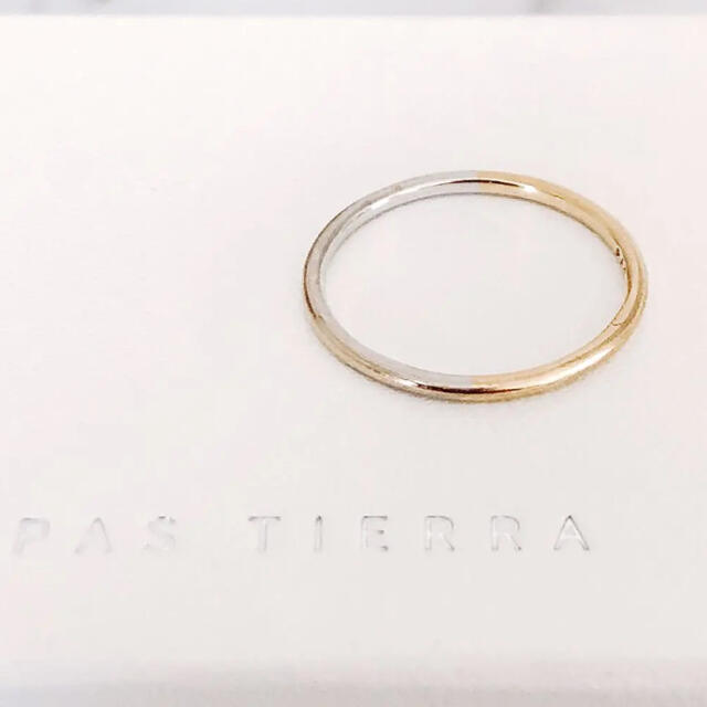 ete - 美品 PAS TIERRA パティエラ K10 ツートーン コンビ リングの