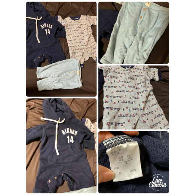 babyGAP(ベビーギャップ)のお値下げ！男の子　50〜70 おまとめ１３点！ キッズ/ベビー/マタニティのベビー服(~85cm)(ロンパース)の商品写真