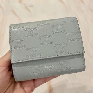 セリーヌ(celine)のセリーヌ⭐︎CELINE⭐︎トリオンフ三つ折り財布⭐︎ミネラル(財布)