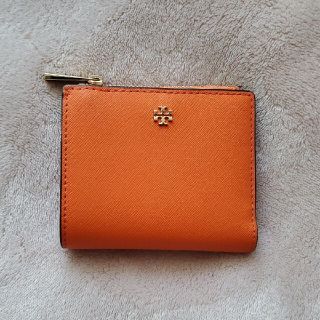 トリーバーチ(Tory Burch)のさくら様☆Tory Burchトリーバーチ☆二つ折りミニ財布ウォレット　オレンジ(財布)