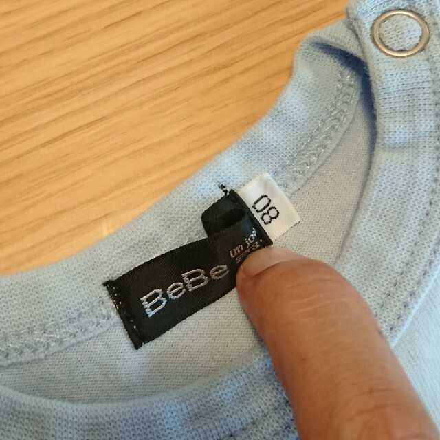 BeBe(ベベ)のBeBe  ロングTシャツ サイズ80 キッズ/ベビー/マタニティのベビー服(~85cm)(Ｔシャツ)の商品写真