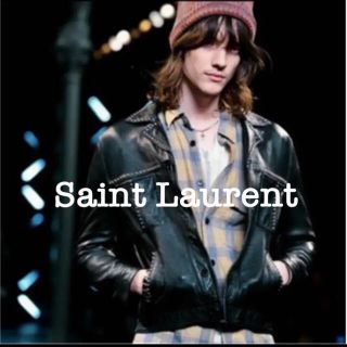 サンローラン(Saint Laurent)の<Hedi期> Saint Laurent 16ss スタッズ　レザージャケット(レザージャケット)