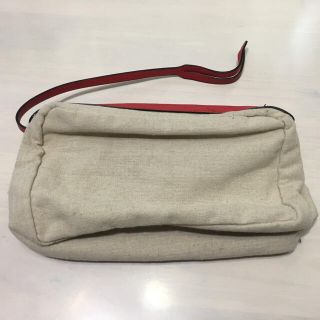 ザラ(ZARA)のZARA　バッグインバッグ　ポーチ　赤×ベージュ(ポーチ)