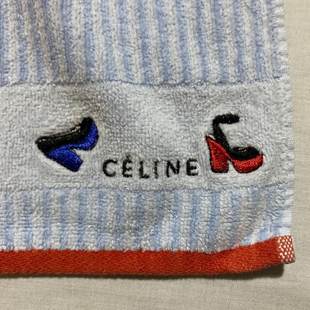 celine(セリーヌ)のセリーヌ　タオルハンカチ　中古品　靴刺繍　#1042 レディースのファッション小物(ハンカチ)の商品写真