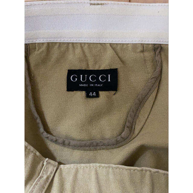 Gucci(グッチ)の【vintage】OLD GUCCI ペッグトップ　パンツ　ニーパッチ メンズのパンツ(スラックス)の商品写真