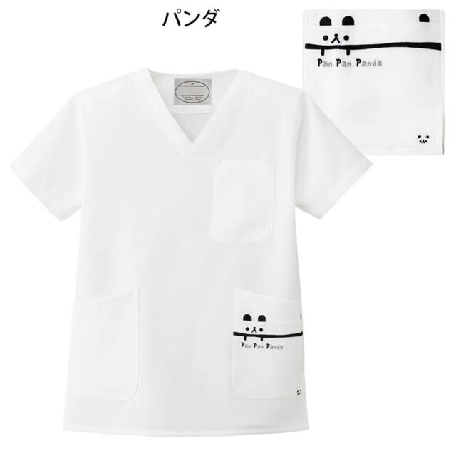 【新品　未使用】ナースリー　アニマルスクラブ　パンダ レディースのトップス(Tシャツ(半袖/袖なし))の商品写真