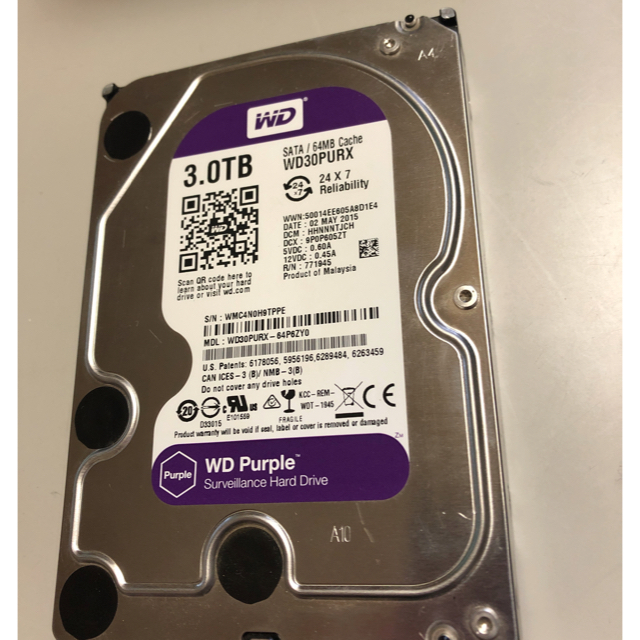 WD Purple WD30PURX 3TB HDD