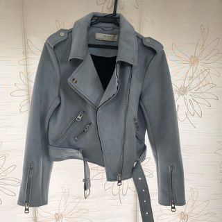 ザラ(ZARA)の【ZARA】ライダースジャケット　フェイクスエード(ライダースジャケット)