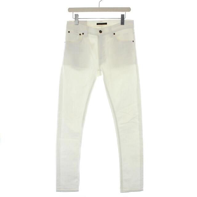 Nudie Jeans(ヌーディジーンズ)のヌーディージーンズ デニムパンツ ジーンズ W28 L32 白 ホワイト /NM メンズのパンツ(デニム/ジーンズ)の商品写真