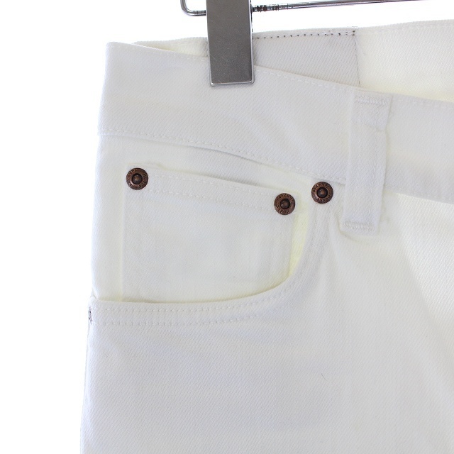 Nudie Jeans(ヌーディジーンズ)のヌーディージーンズ デニムパンツ ジーンズ W28 L32 白 ホワイト /NM メンズのパンツ(デニム/ジーンズ)の商品写真