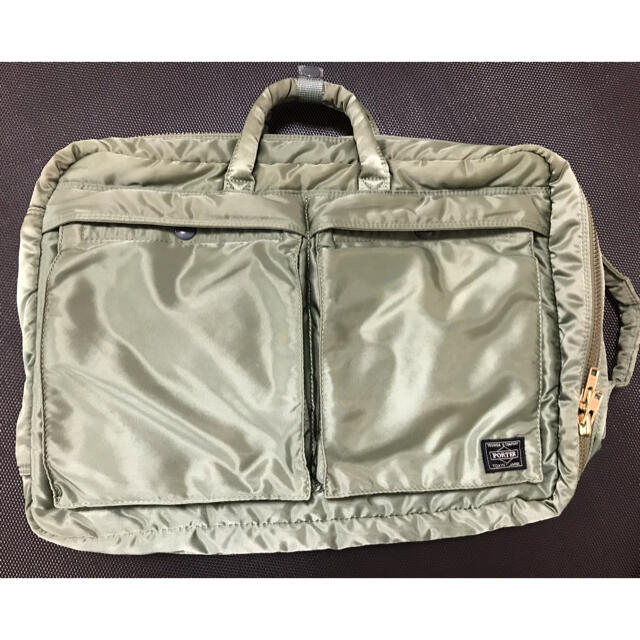 美品】PORTER タンカー 3WAY リュック カーキ セージグリーン