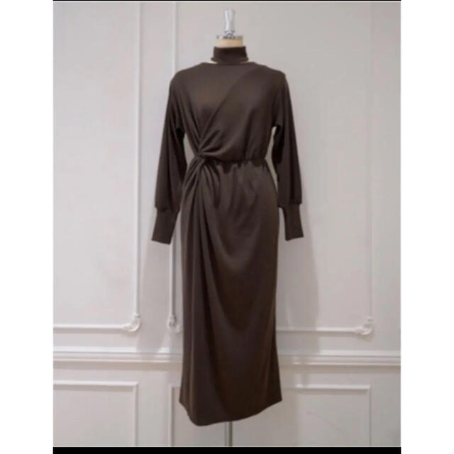 SNIDEL - her lip to Back Lace-up Ribbed Dress バックの通販 SNIDEL - her lip to Back Lace-up Ribbed Dress バックの通販