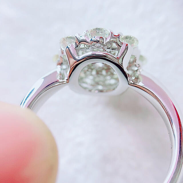 ★1.00ct★✨ハート&キューピッドダイヤモンドプラチナリング指輪