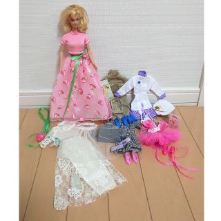 バービー(Barbie)のストロベリーバービー人形+着せ替え洋服と靴、小道具セット(ぬいぐるみ/人形)