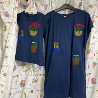 グラニフ(Design Tshirts Store graniph)の親子コーデ(ワンピース)