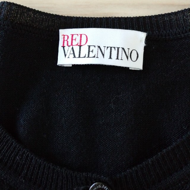 RED VALENTINO(レッドヴァレンティノ)のRED VALENTINO レッドバレンチノ ドット レース カーディガン レディースのトップス(カーディガン)の商品写真