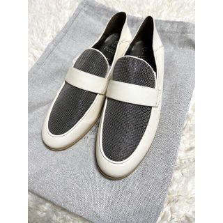 ブルネロクチネリ(BRUNELLO CUCINELLI)のブルネロクチネリ モニーレ レザー ローファー シューズ 37.5(ローファー/革靴)