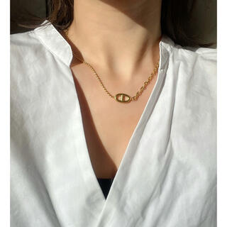 アーカー(AHKAH)の新品未使用 stainless18kgf chain necklace gold(ネックレス)