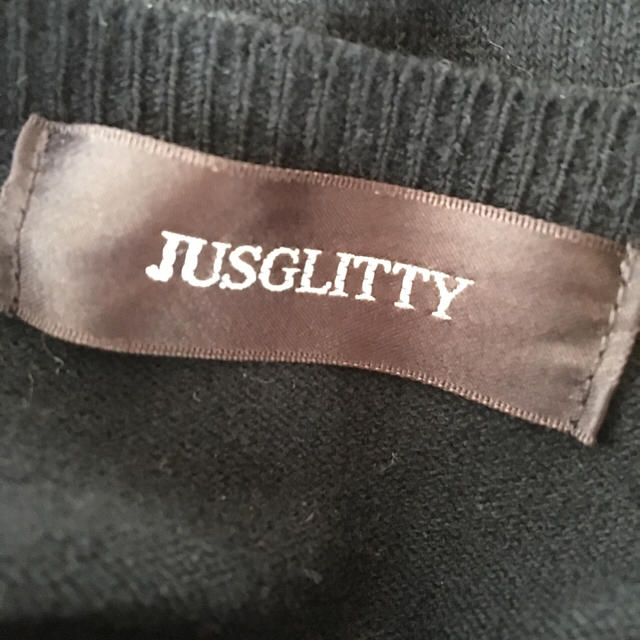 JUSGLITTY(ジャスグリッティー)の★JUSGLITTY 黒カーディガン★ レディースのトップス(カーディガン)の商品写真