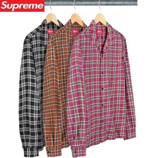 supreme plaid rayon shirt