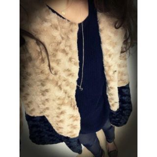 リゼクシー(RESEXXY)のRESEXXY♡バイカラーファーCOAT(毛皮/ファーコート)