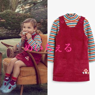 ボーデン(Boden)の【新品】Little Bird コーデュロイ ジャンパースカート &トップセット(ワンピース)