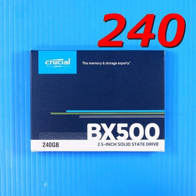 【SSD 240GB】初めてのSSDに！ Crucial BX500