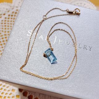 スタージュエリー(STAR JEWELRY)のスタージュエリー ネックレスブルー　k10(ネックレス)