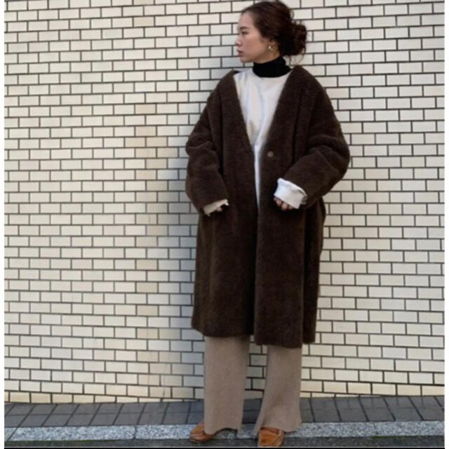 TODAYFUL Boa Long Coat ボアロングコート-