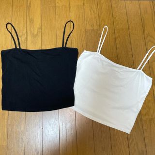 エイチアンドエム(H&M)のH&M ショート丈キャミ⭐︎2枚セット 限定お値下げ⭐︎(キャミソール)