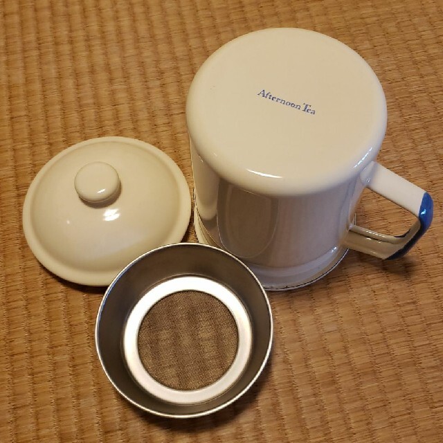 AfternoonTea(アフタヌーンティー)のafternoontea　ホーロー　オイルポット　美品 インテリア/住まい/日用品のキッチン/食器(容器)の商品写真