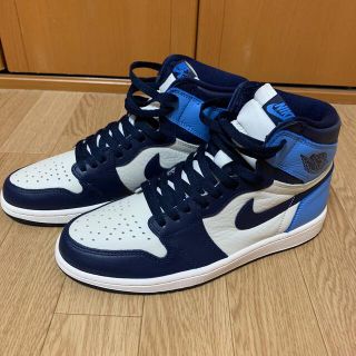 ナイキ(NIKE)のNIKE AIR JORDAN 1 RETRO HIGH OG OBSIDIAN(スニーカー)