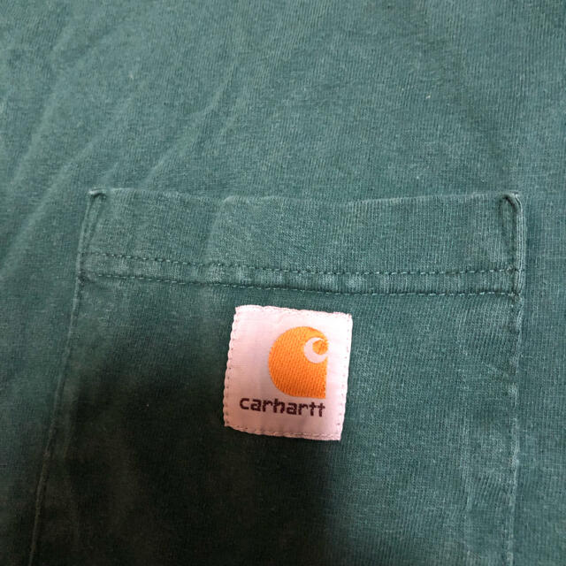 carhartt(カーハート)のCarhartt カーハート ロンT グリーン　Lサイズ　初期モデル メンズのトップス(Tシャツ/カットソー(七分/長袖))の商品写真