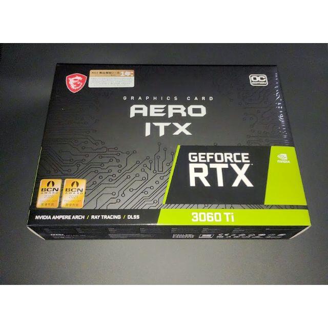 スマホ/家電/カメラMSI RTX 3060 Ti AERO ITX 8G OC LHR