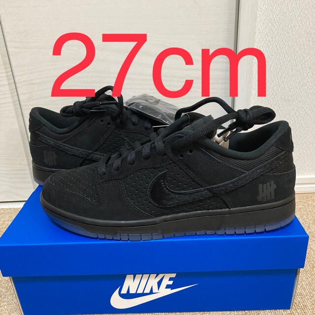 NIKE DUNK LOW SP UNDEFEATED"BLACK/BLACK"靴/シューズ