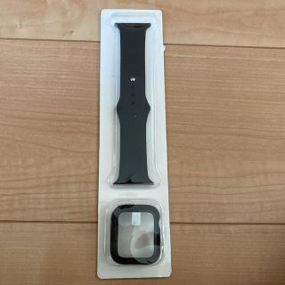 アップルウォッチ(Apple Watch)のApple Watch ラバーバンド 黒 38/40mm(腕時計)