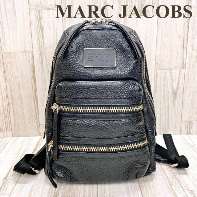 レア☆MARC JACOBS バックパックDomoブラックドットスタッズ 本革