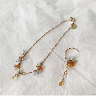 アッシュペーフランス(H.P.FRANCE)のSweet pea / bracelet & pierce set(ピアス)